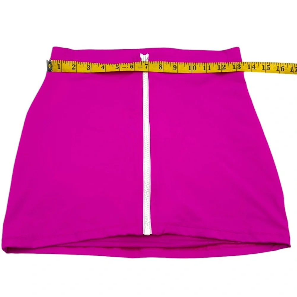 Skims Sporty Zipper Swim Mini Skirt Size Medium